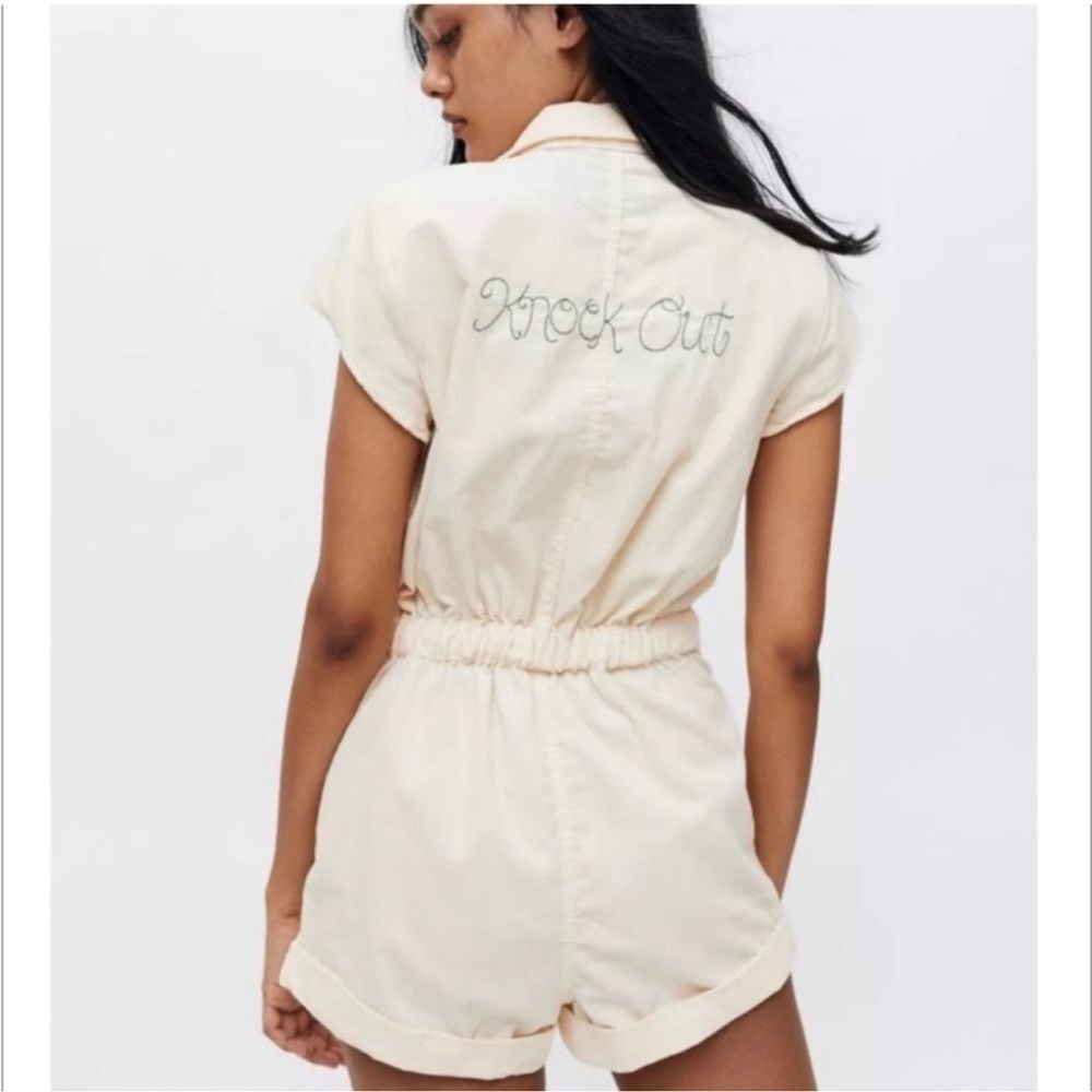 Urban Outfitters Quinn Shortie Knock Out Corduroy Romper - Picture 9 of 10